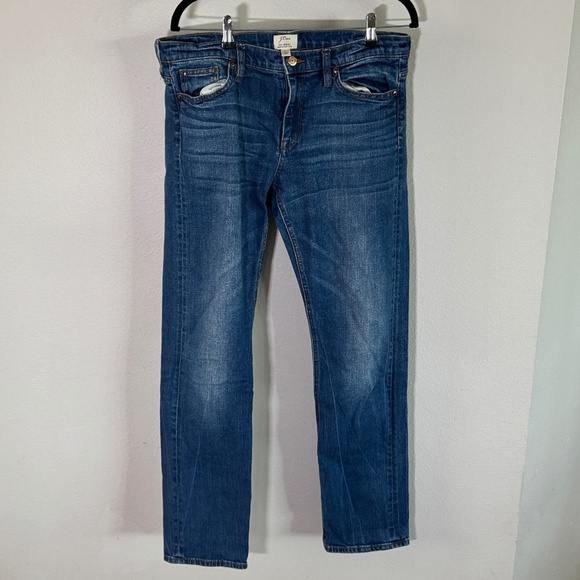 J.Crew Selvedge Matchstick Jeans Men’s 31 Dark Wash Straight Leg - Picture 1 of 4